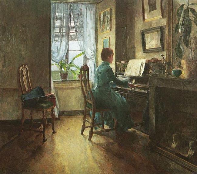 Harriet Backer Chez moi china oil painting image